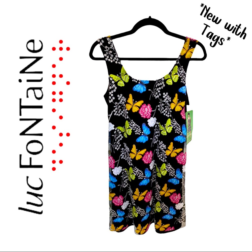 Luc Fontaine New with Tags Flowered Dress